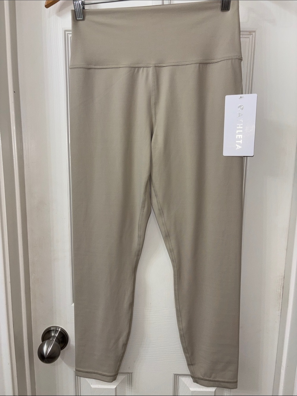 Athleta Taupe High-Waist Leggings